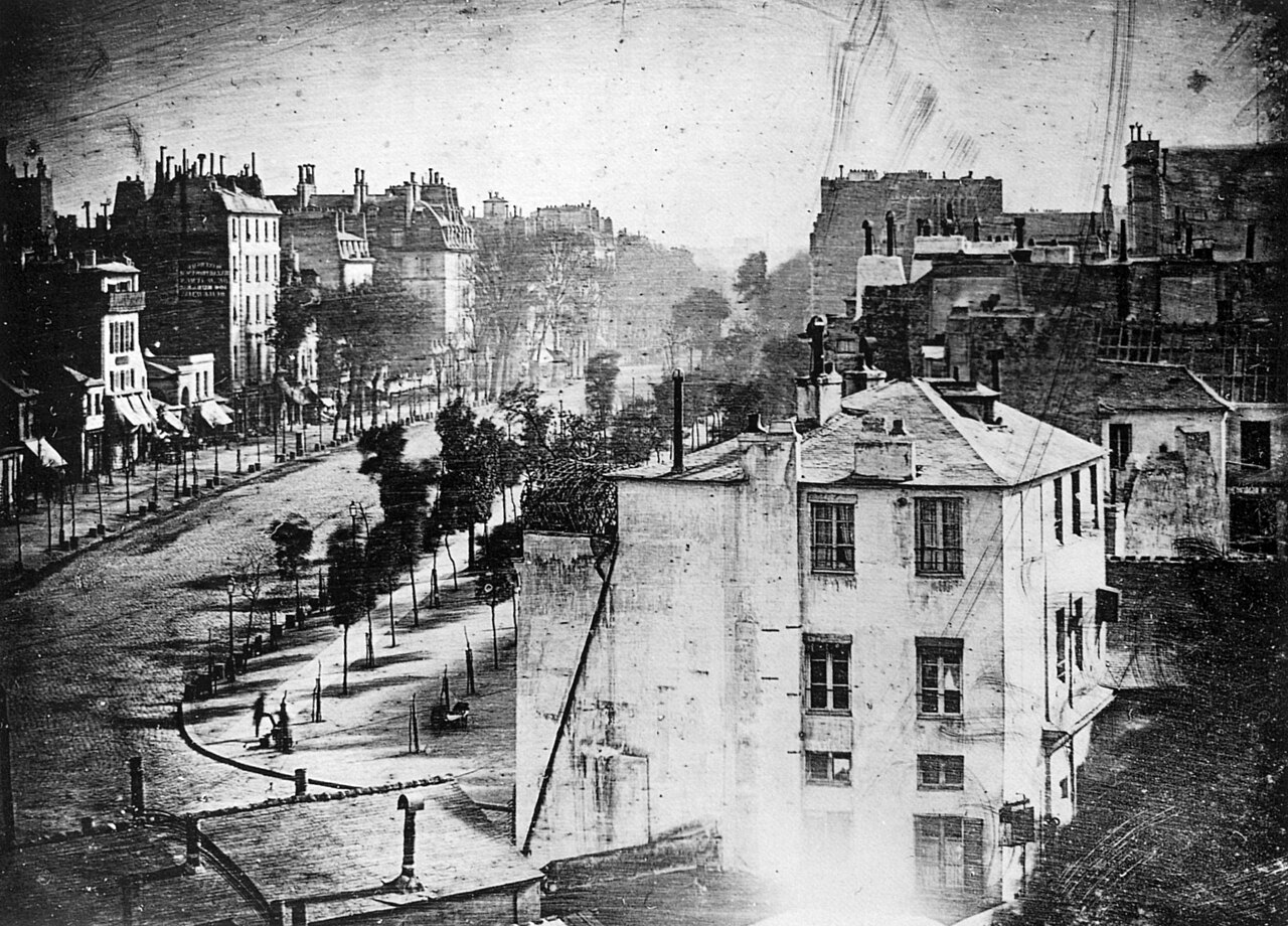 Louis Daguerre, Boulevard du Temple à Paris, 1838